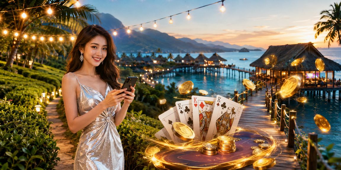 Pemain di Langkawi menikmati permainan Teen Patti kasino dalam talian dengan suasana santai