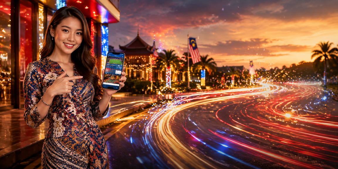 Pengguna Malaysia memakai batik mengakses odds kasino melalui aplikasi mudah alih